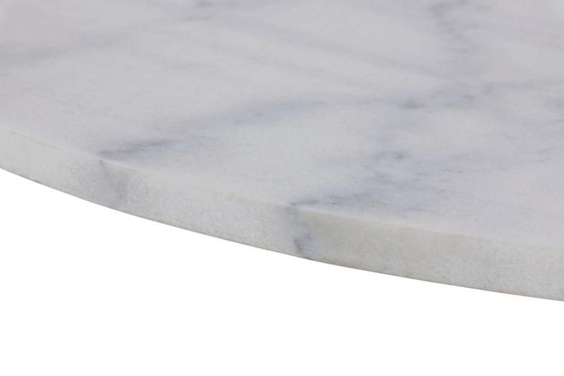 Stabby Rundt Spisebord 110 cm i Marmor - Hvit - Møbler - Bord - Spisebord & kjøkkenbord