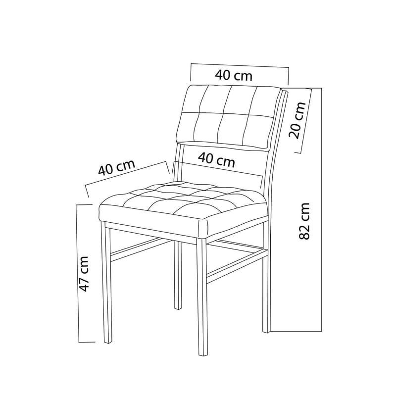 Stedum spisegruppe bord 70 cm + 2 stoler - Grønn og Svart - Møbler - Bord - Spisegrupper