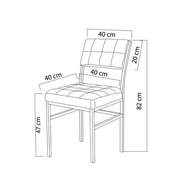 Stedum spisegruppe bord 70 cm + 2 stoler - Brun og Valnøtt - Møbler - Bord - Spisegrupper