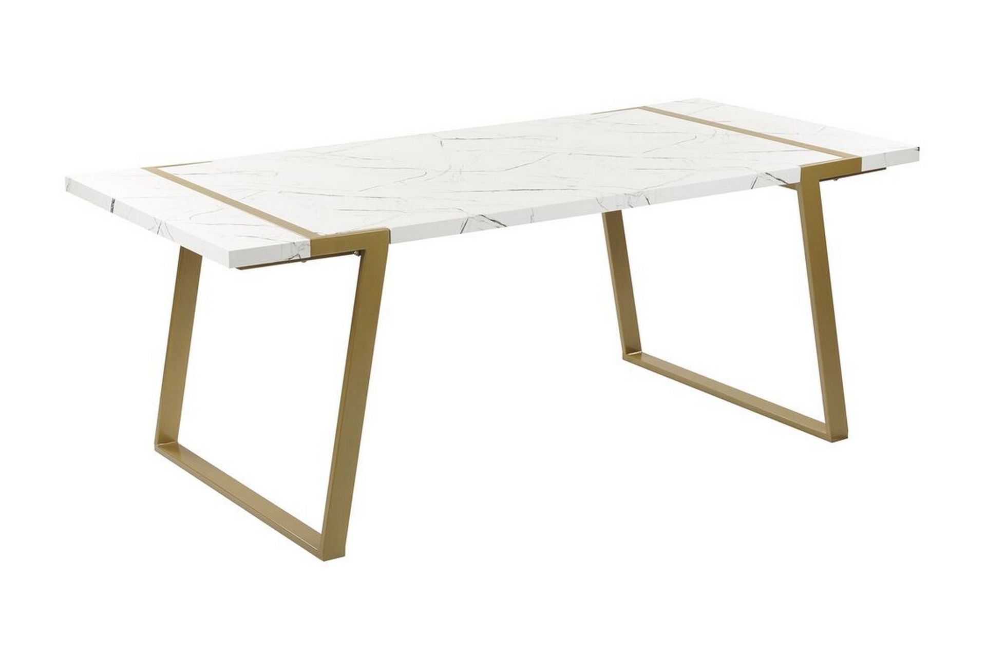 Stensby Spisebord 90x200 cm - Hvitt Gull