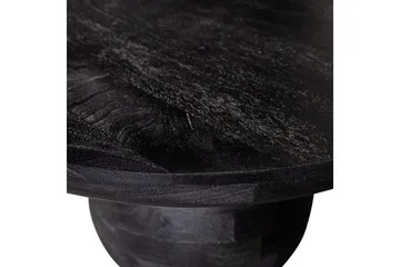 Steppe Skulpturelt Ovalt Salongbord i Tre med Kuleben - Mørkebrun - Møbler - Bord - Sofabord