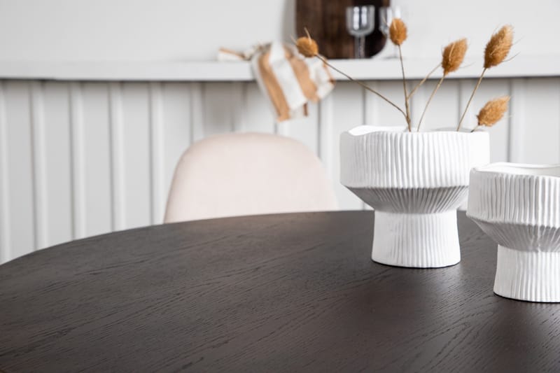 Stone Matgruppe 120 cm Rund med 4 Polar stoler - Beige - Møbler - Bord - Spisegrupper