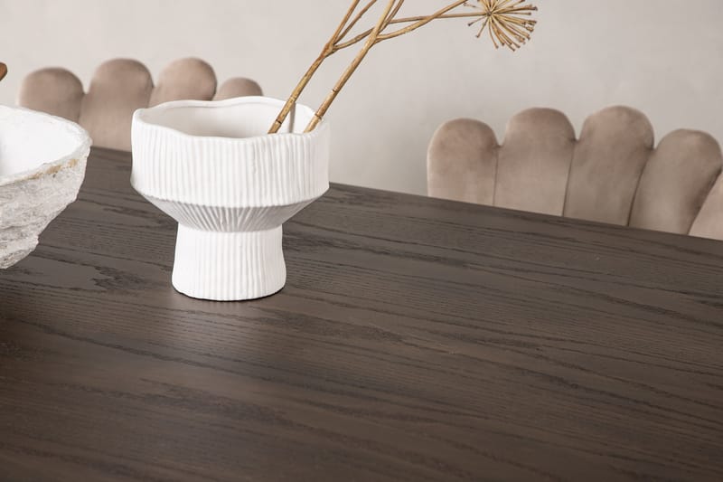 Stone Matgruppe 220 cm Oval med 2 Limhamn stoler - Beige - Møbler - Bord - Spisegrupper