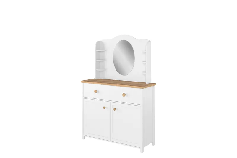 Storys Sminkebord 110x42 cm, Hvit