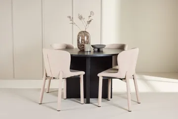 Strada rektangulært spisebord 120 cm med 4 Astoria spisestoler - Møbler - Bord - Spisegrupper