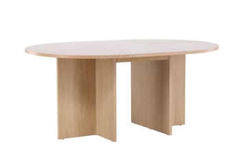 Strada Rektangulært Spisebord 120 cm med Tre- og Eikeutseende - Whitewash - Møbler - Bord - Spisebord & kjøkkenbord