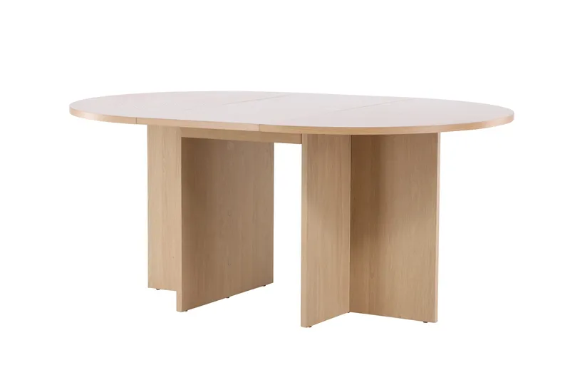 Strada Rektangulært Spisebord 120 cm med Tre- og Eikeutseende - Whitewash - Møbler - Bord - Spisebord & kjøkkenbord