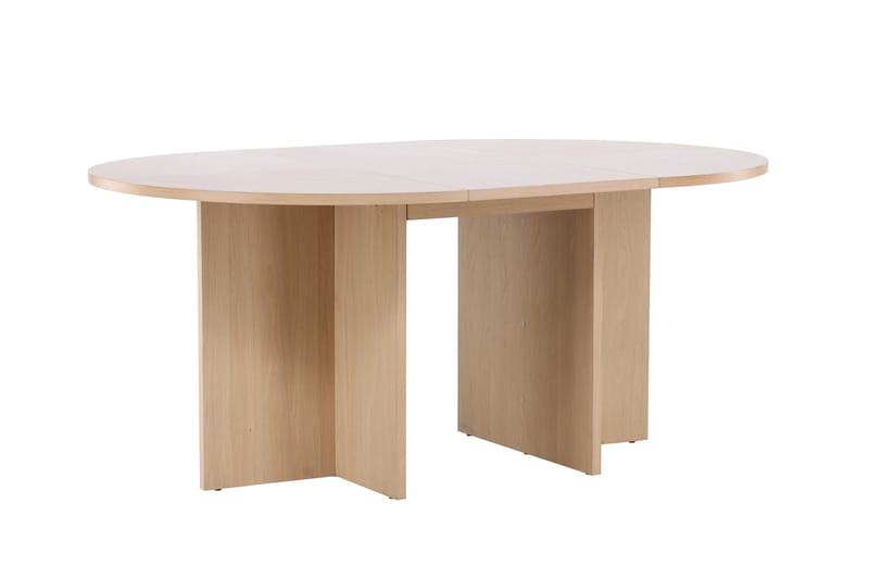 Strada Rektangulært Spisebord 120 cm med Tre- og Eikeutseende - Whitewash - Møbler - Bord - Spisebord & kjøkkenbord