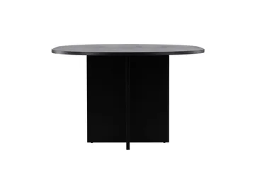 Strada Rektangulært Spisebord 120 cm med Tre- og Valnøttutseende - Svart - Møbler - Bord - Spisebord & kjøkkenbord