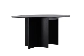 Strada Rektangulært Spisebord 120 cm med Tre- og Valnøttutseende - Svart - Møbler - Bord - Spisebord & kjøkkenbord