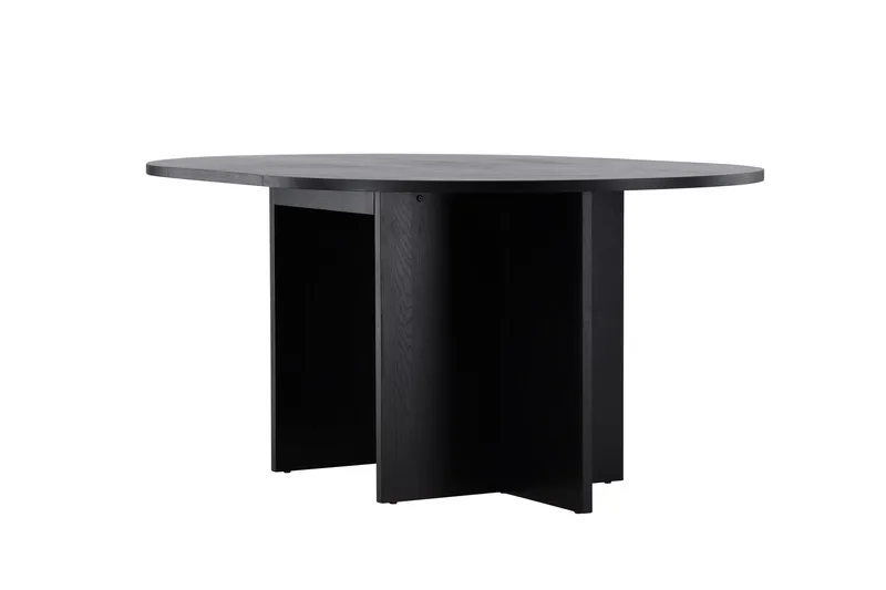 Strada Rektangulært Spisebord 120 cm med Tre- og Valnøttutseende - Svart - Møbler - Bord - Spisebord & kjøkkenbord