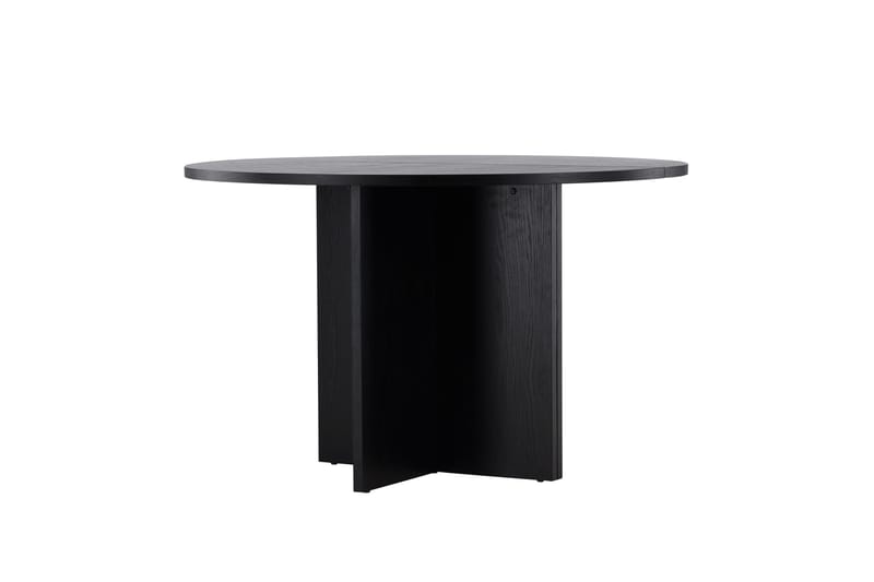Strada Rektangulært Spisebord 120 cm med Tre- og Valnøttutseende - Svart - Møbler - Bord - Spisebord & kjøkkenbord