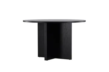 Strada Rektangulært Spisebord 120 cm med Tre- og Valnøttutseende - Svart - Møbler - Bord - Spisebord & kjøkkenbord