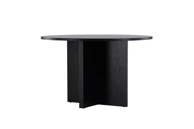 Strada Rektangulært Spisebord 120 cm med Tre- og Valnøttutseende - Svart - Møbler - Bord - Spisebord & kjøkkenbord