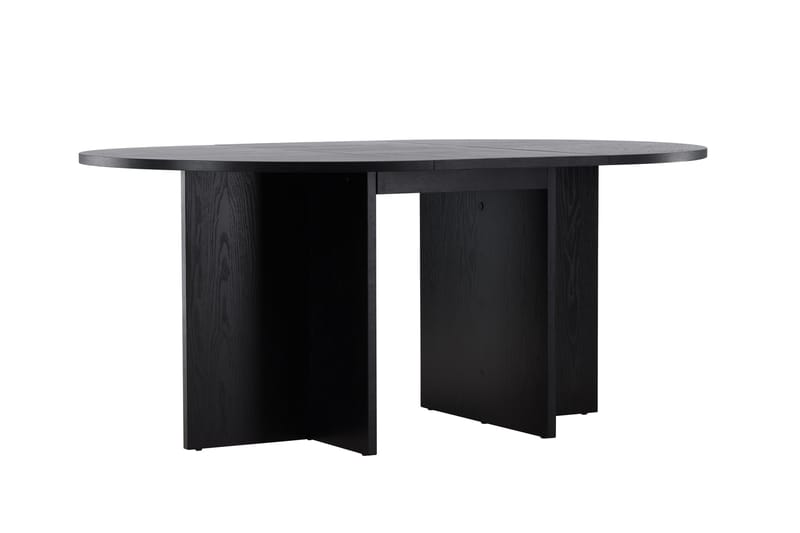 Strada Rektangulært Spisebord 120 cm med Tre- og Valnøttutseende - Svart - Møbler - Bord - Spisebord & kjøkkenbord