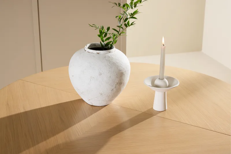 Strada Spisebord 120 cm Rektangulært - Hvitlasert - Møbler - Bord - Spisebord & kjøkkenbord