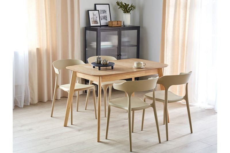 Taber Spisebord Uttrekkbart 120-150x75 cm - Lysebrun - Møbler - Bord - Spisebord & kjøkkenbord