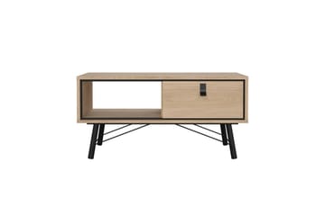 Tadami Rektangulært Sofabord med Skuff 102 cm i Tre - Beige - Møbler - Bord - Sofabord