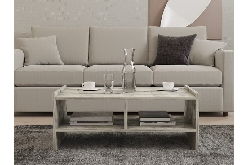 Taharoa Sofabord 90 cm - Hvit Marmor - Møbler - Bord - Sofabord