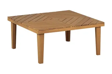 Taviano Sofabord 70x70 cm Kvadratisk - Lysebrun - Hagemøbler - Balkong - Balkongmøbler - Balkongbord