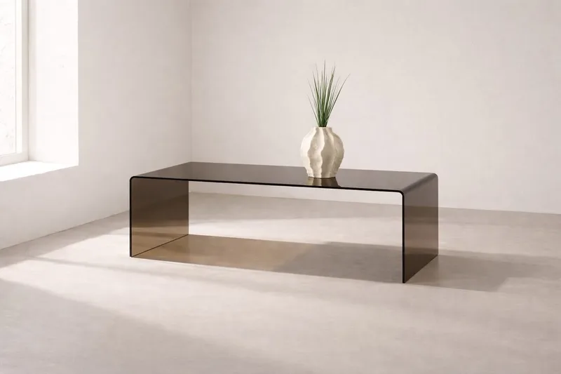 Telemark sofabord 120 cm, Bruntonet glass