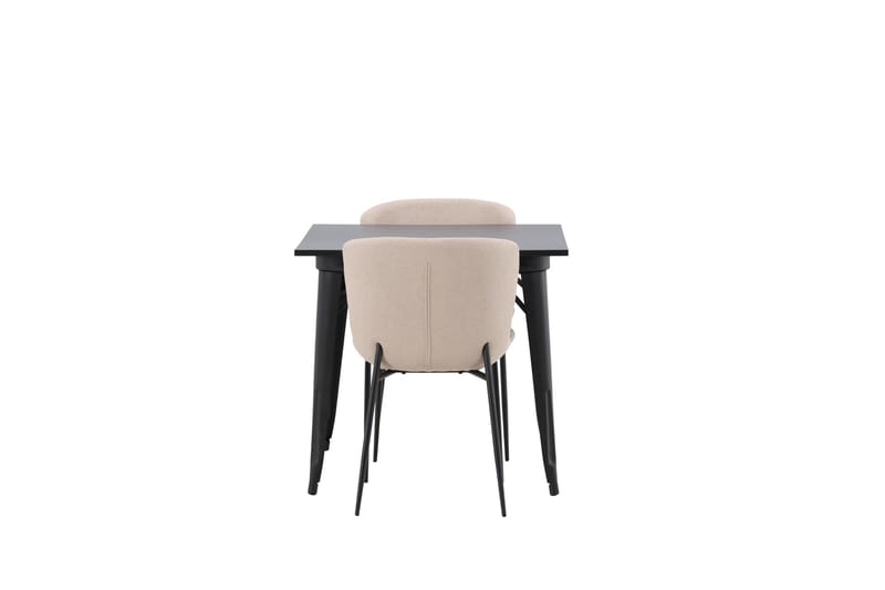 Tempe Matgruppe 80 cm Rektangulær med 2 Modesto stoler - Beige - Møbler - Bord - Spisegrupper