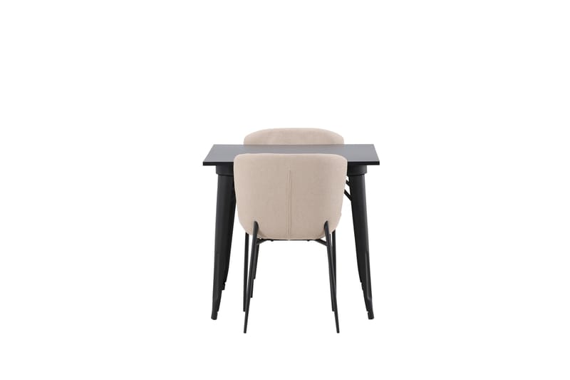 Tempe Matgruppe 80 cm Rektangulær med 2 Modesto stoler - Beige - Møbler - Bord - Spisegrupper