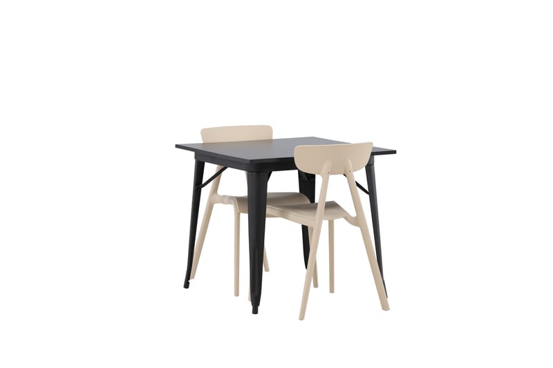 Tempe Matgruppe 80 cm Rektangulær med 2 Ursholmen stoler - Beige - Møbler - Bord - Spisegrupper