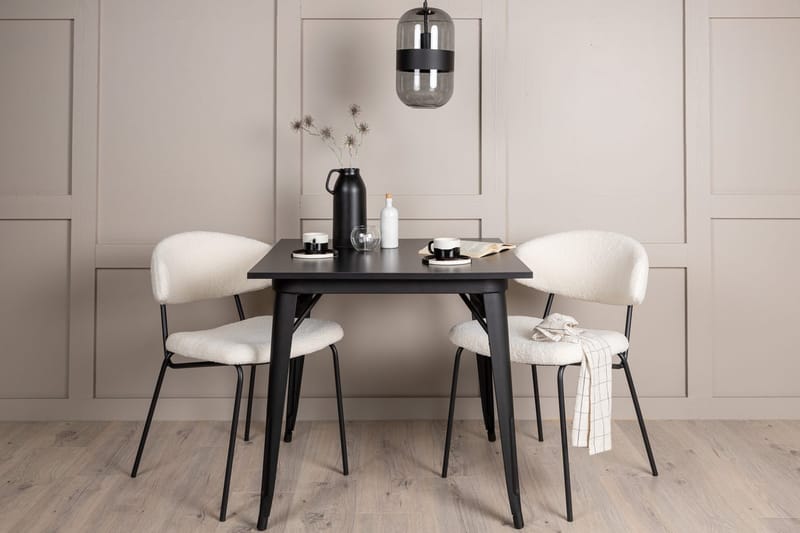 Tempe spisebord 80 cm med 2 Chico spisestoler