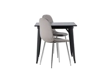 Tempe spisebord 80 cm med 2 Eva spisestoler - Møbler - Bord - Spisegrupper