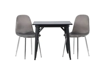 Tempe spisebord 80 cm med 2 Eva spisestoler - Møbler - Bord - Spisegrupper