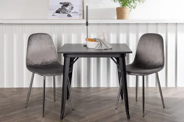 Tempe spisebord 80 cm med 2 Eva spisestoler - Møbler - Bord - Spisegrupper