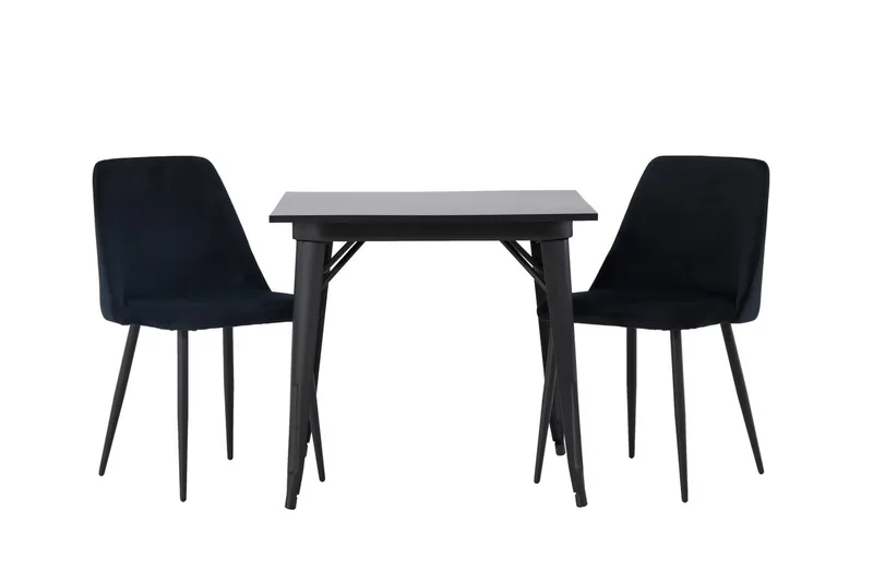 Tempe spisebord 80 cm med 2 Night spisestoler - Møbler - Bord - Spisegrupper