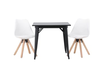 Tempe spisebord 80 cm med 2 Zeno spisestoler - Møbler - Bord - Spisegrupper