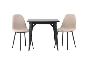 Tempe spisebord 80 cm med 2 Polar spisestoler - Møbler - Bord - Spisegrupper