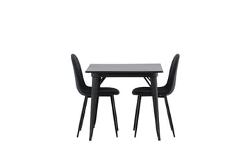 Tempe spisebord 80 cm med 2 Polar spisestoler - Møbler - Bord - Spisegrupper