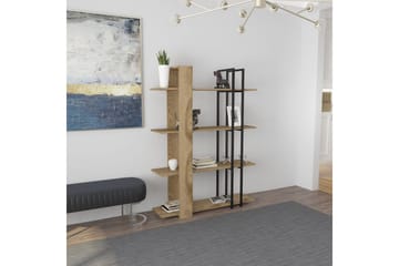 Thyra Bokhylle 120 cm - Eik/Sort - Oppbevaring - Hyller - Bokhylle