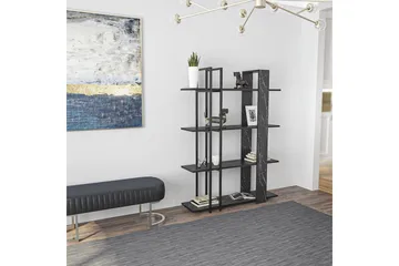 Thyra Bokhylle 120 cm - Sort/Hvit - Oppbevaring - Hyller - Bokhylle