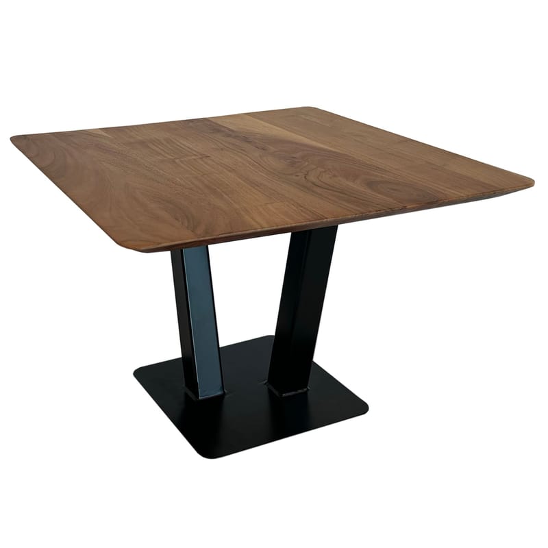 Thyris sofabord 60 cm kvadratisk - Varm brun og svart - Møbler - Bord - Sofabord
