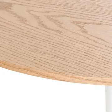 Tino Lite Rundt Spisebord 90 cm i Metall og Tre med Eikeutseende - Lysebrun - Møbler - Bord - Spisebord & kjøkkenbord