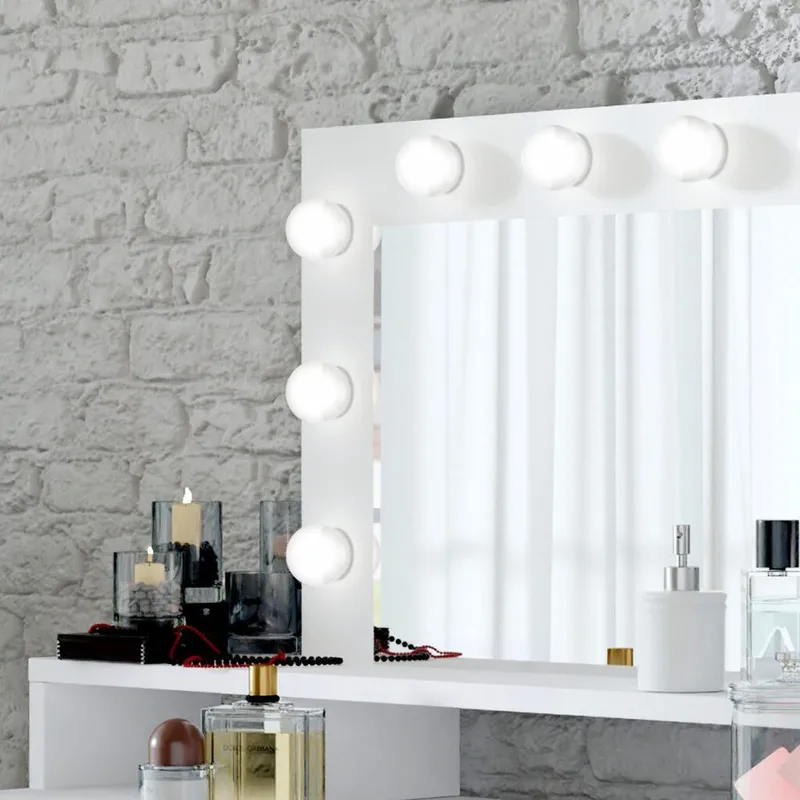 Toalettbord med speil Diva med 3 Skuffer - Møbler - Bord - Sminkebord & toalettbord