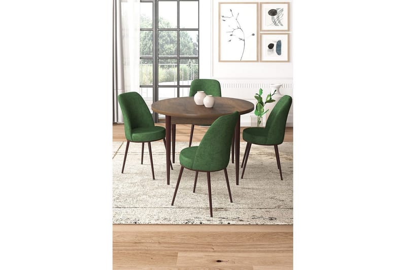 Tor Spisegruppe 4-seter - Brun/Beige - Møbler - Bord - Spisegrupper