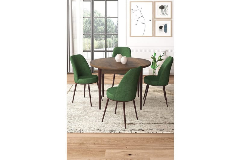 Tor Spisegruppe 4-seter - Brun/Beige - Møbler - Bord - Spisegrupper