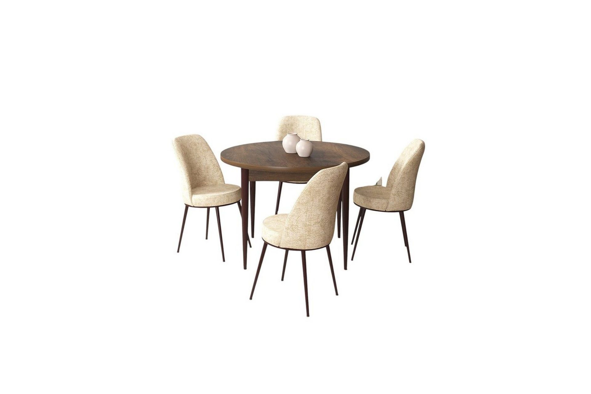 Tor Spisegruppe 4-seter - Brun/Beige