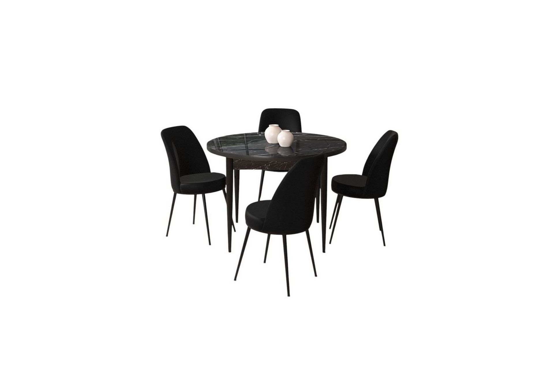 Tor Spisegruppe 4-seter - Svart