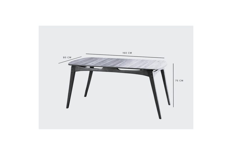 Touch Spisegruppe 160 cm Rektangulær - Natur - Møbler - Bord - Spisegrupper