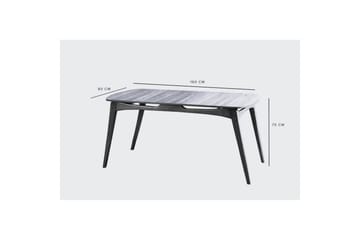 Touch spisegruppe 160 cm rektangulær - Natur - Møbler - Bord - Spisegrupper