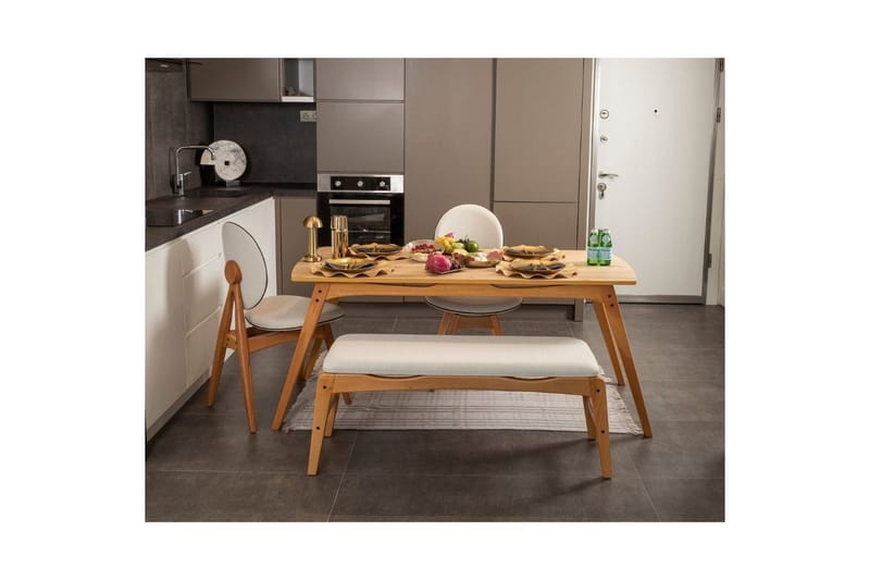 Touch Spisegruppe 160 cm Rektangulær - Natur - Møbler - Bord - Spisegrupper