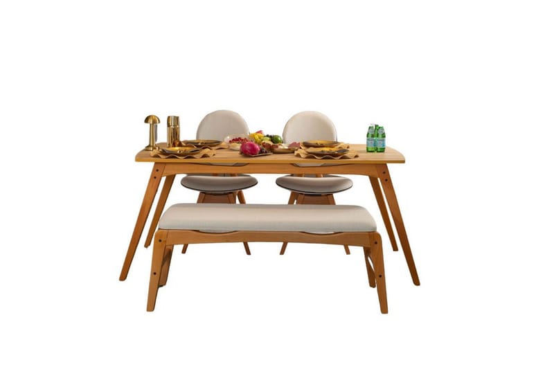 Touch Spisegruppe 160 cm Rektangulær - Natur - Møbler - Bord - Spisegrupper