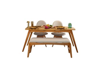 Touch spisegruppe 160 cm rektangulær - Natur - Møbler - Bord - Spisegrupper